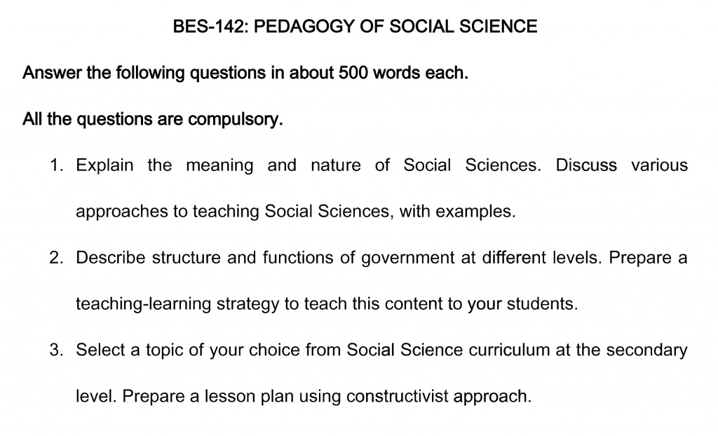 IGNOU BES-142 - Pedagogy of Science, Latest Solved Assignment-January 2021 - July 2021