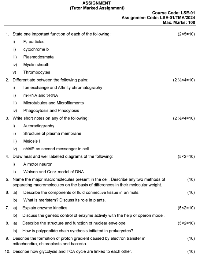 LSE-01 - Cell Biology-January 2024 - December 2024