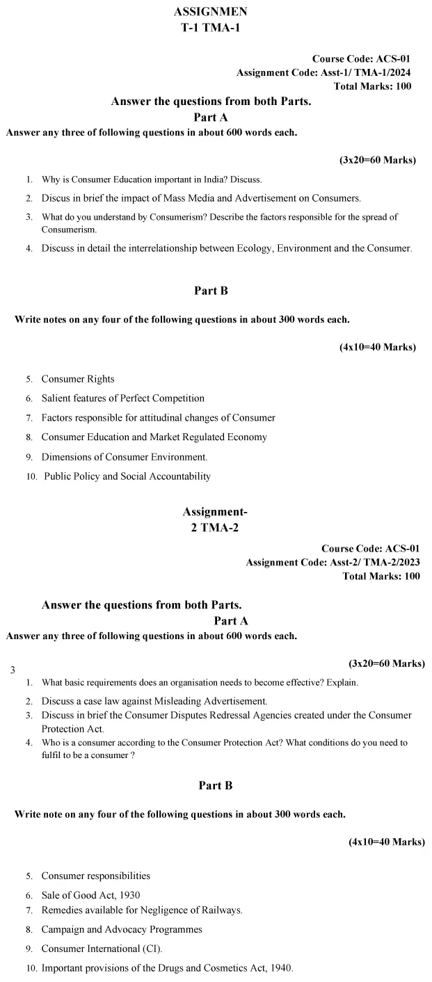 ACS-01 - Consumer Studies-January 2024 - December 2024