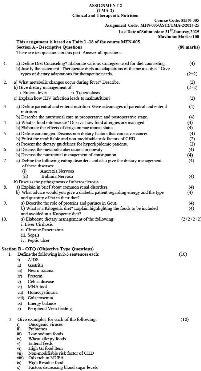 MFN-05 - Clinical and Therapeutic Nutrition-July 2024 - January 2025