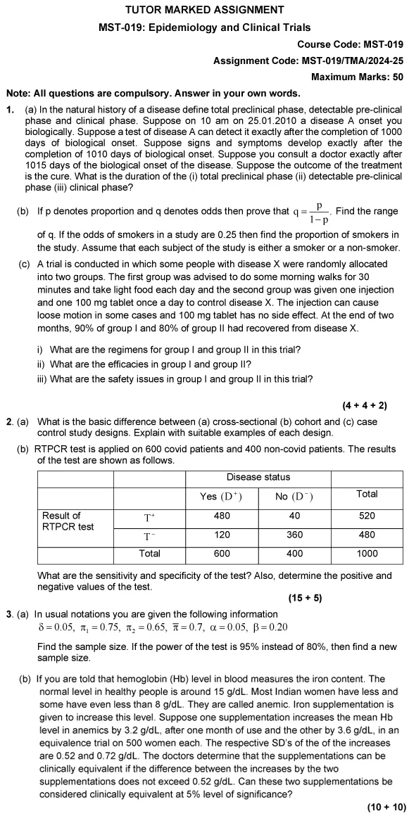 MST-19 - Epidemiology and Clinical Trials-June 2024 - June 2025