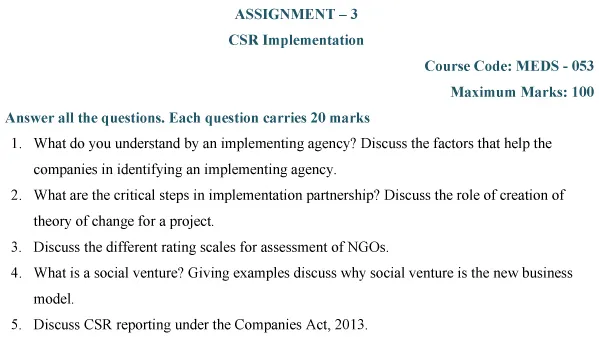 MEDS-53 - CSR Implementation-July 2024 - January 2025