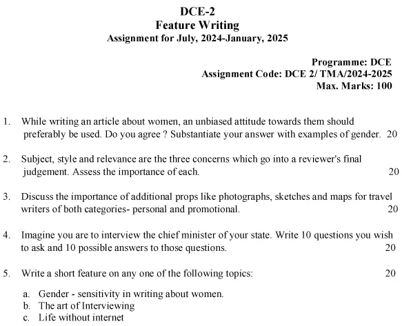 DCE-02 - Feature Writing-July 2024 - January 2025