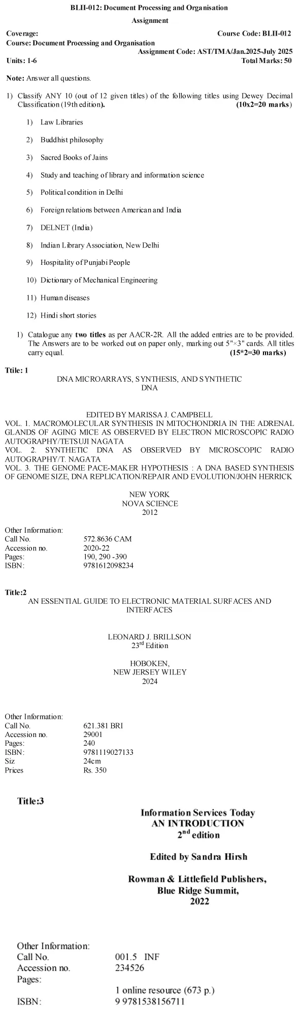 BLII-12 - Document Processing and Organisation-January 2025- July 2025