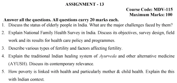 MDV-115 - Health and Development-July 2024 - January 2025