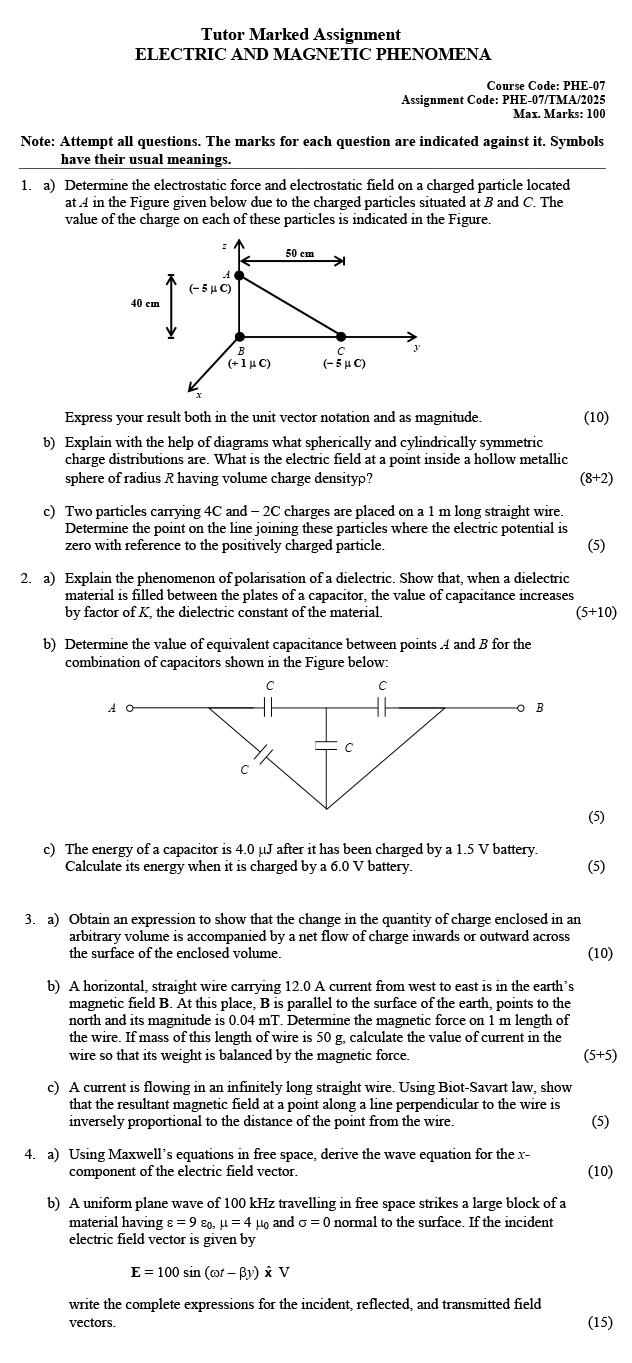 PHE-07 - Electric and Magnetic Phenomena-January 2025 - December 2025