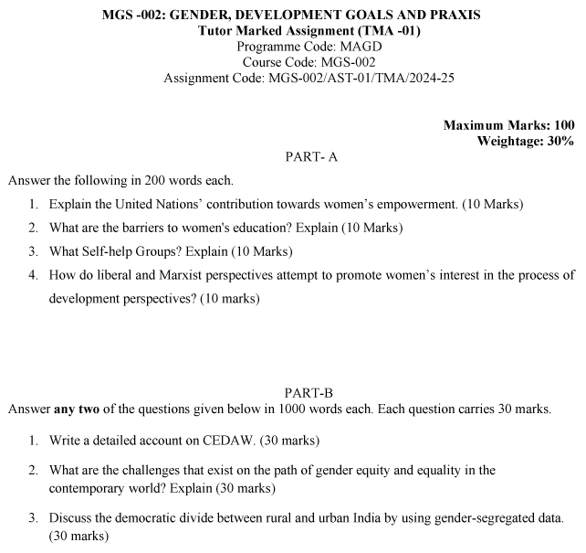 MGS-02 - Gender, Development Goals and Praxis-July 2024 - January 2025