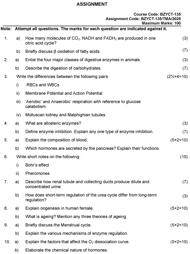 BZYCT-135 - Physiology and Biochemistry-January 2025 - December 2025