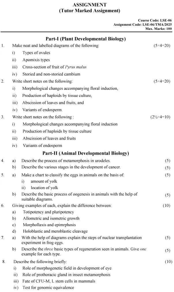 LSE-06 - Developmental Biology-January 2025 - December 2025