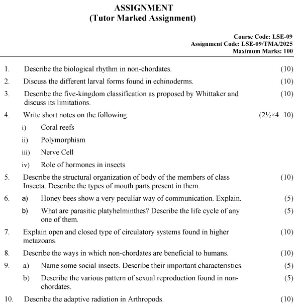 LSE-09 - Animal Diversity-I-January 2025 - December 2025