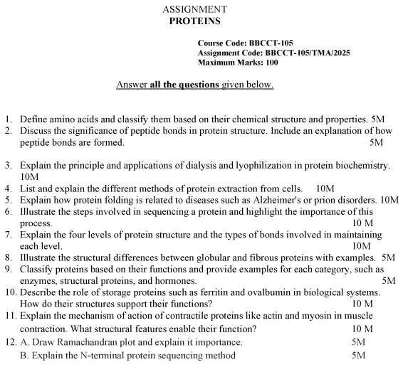 BBCCT-105 - Proteins-January 2025 - December 2025