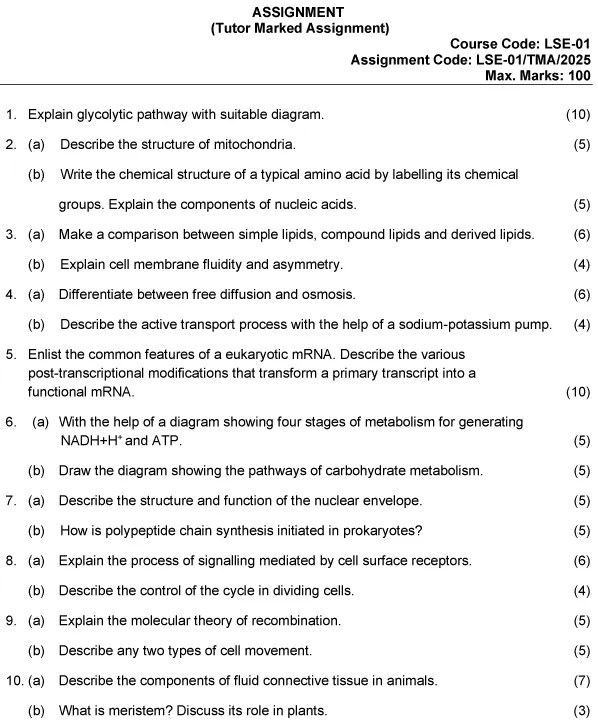 LSE-01 - Cell Biology-January 2025 - December 2025