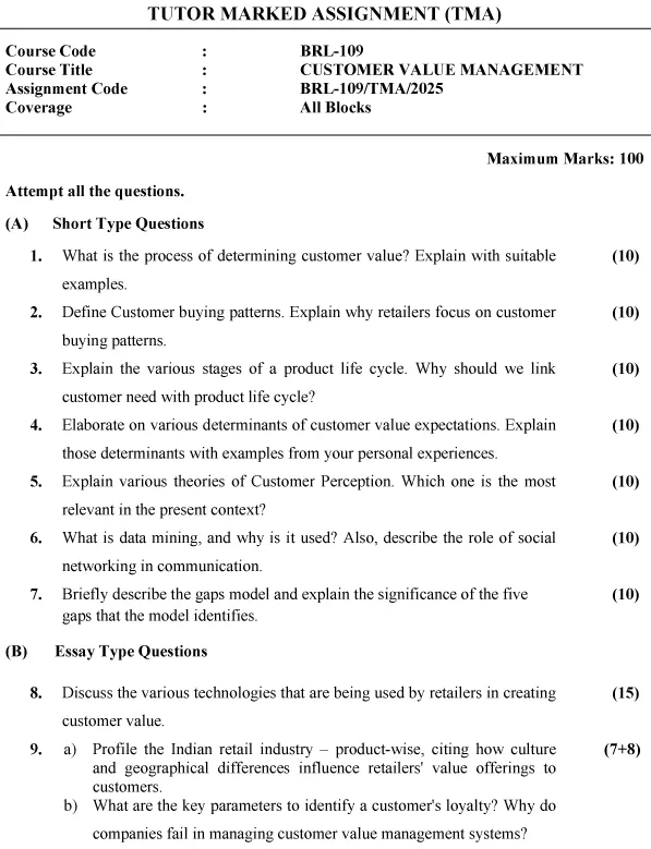 BRL-109 - Customer Value Management-January 2025 - December 2025