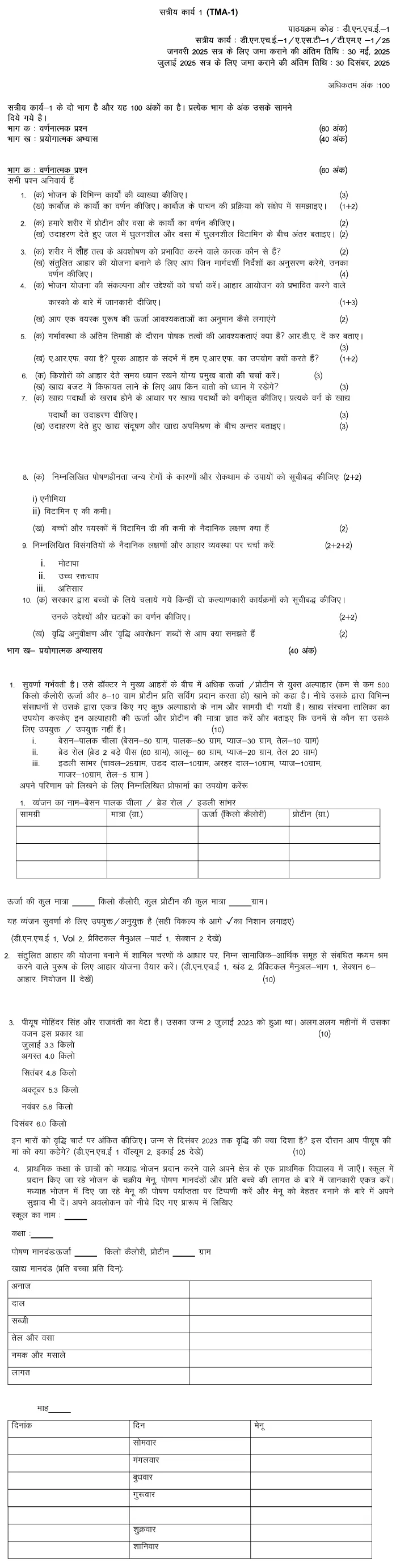 DNHE-01 - Nutrition for the Community-January 2025- July 2025