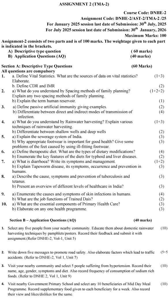 DNHE-02 - Public Health and Hygiene-January 2025- July 2025