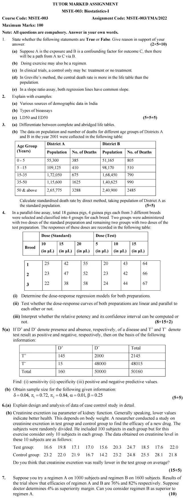 MSTE-03 - Biostatistics-I-January 2025 - December 2025