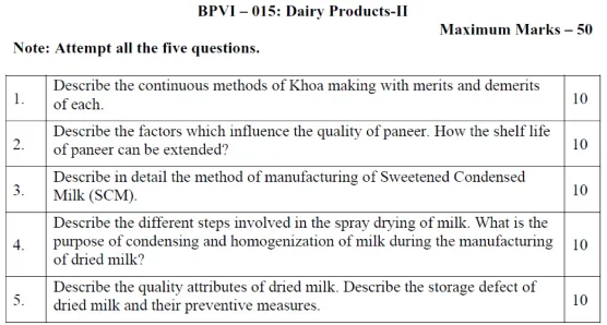 BPVI-15 - Dairy Products - II-January 2025- July 2025