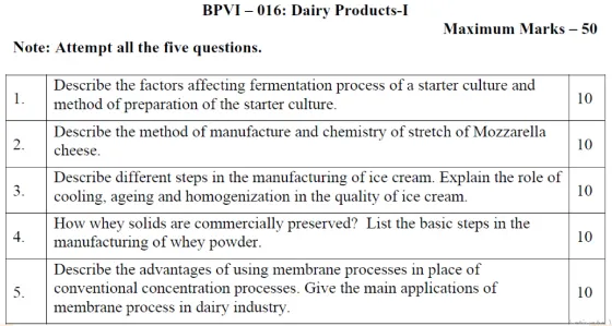 BPVI-16 - Dairy Products - III-January 2025- July 2025