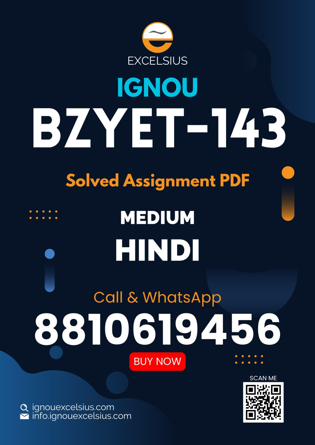 IGNOU BZYET-143 - Insect Vectors and Vector Borne Diseases, Latest Solved Assignment-January 2023 - December 2023