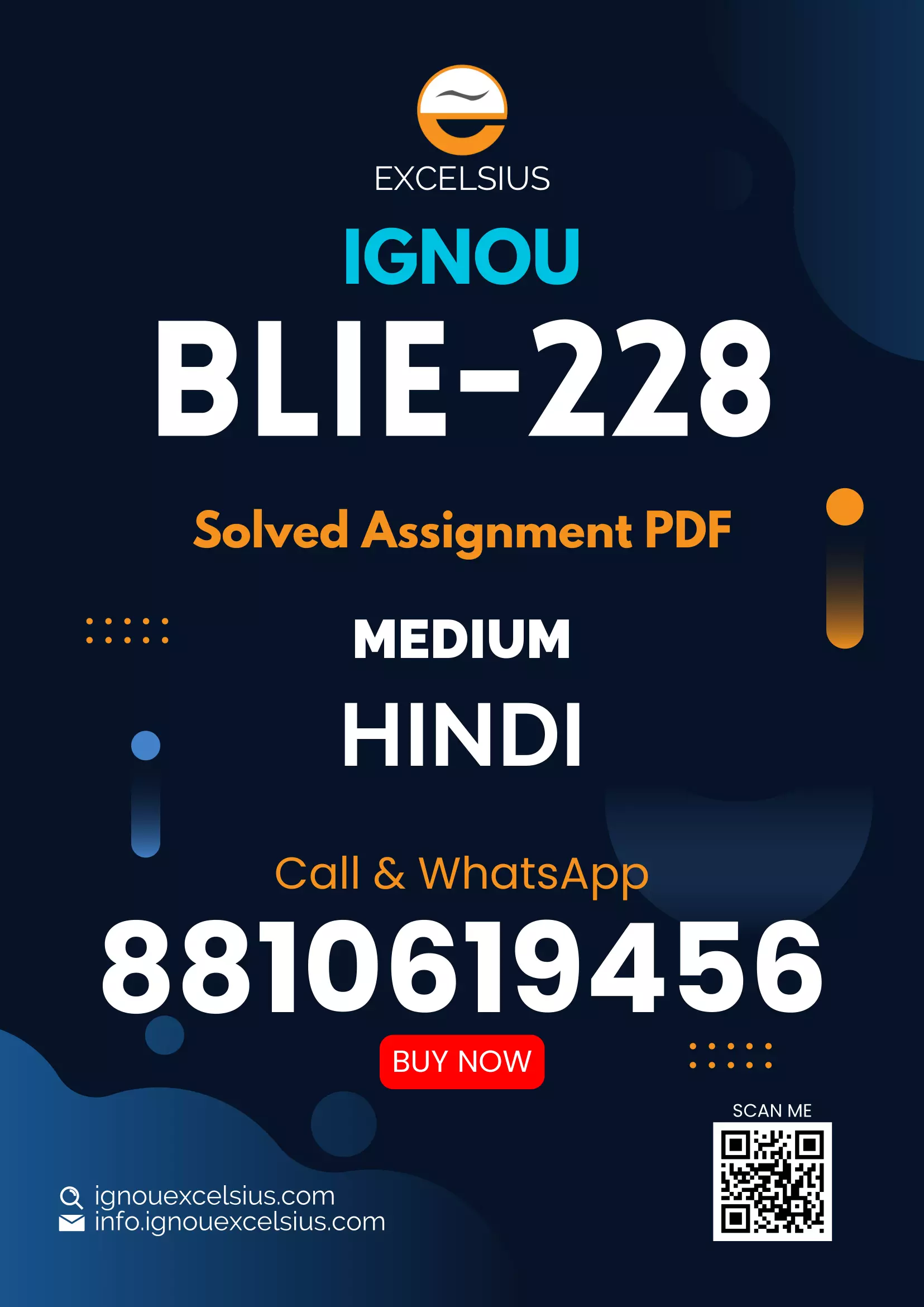 IGNOU BLIE-228 - Information Products and Services, Latest Solved Assignment-July 2023 - January 2024