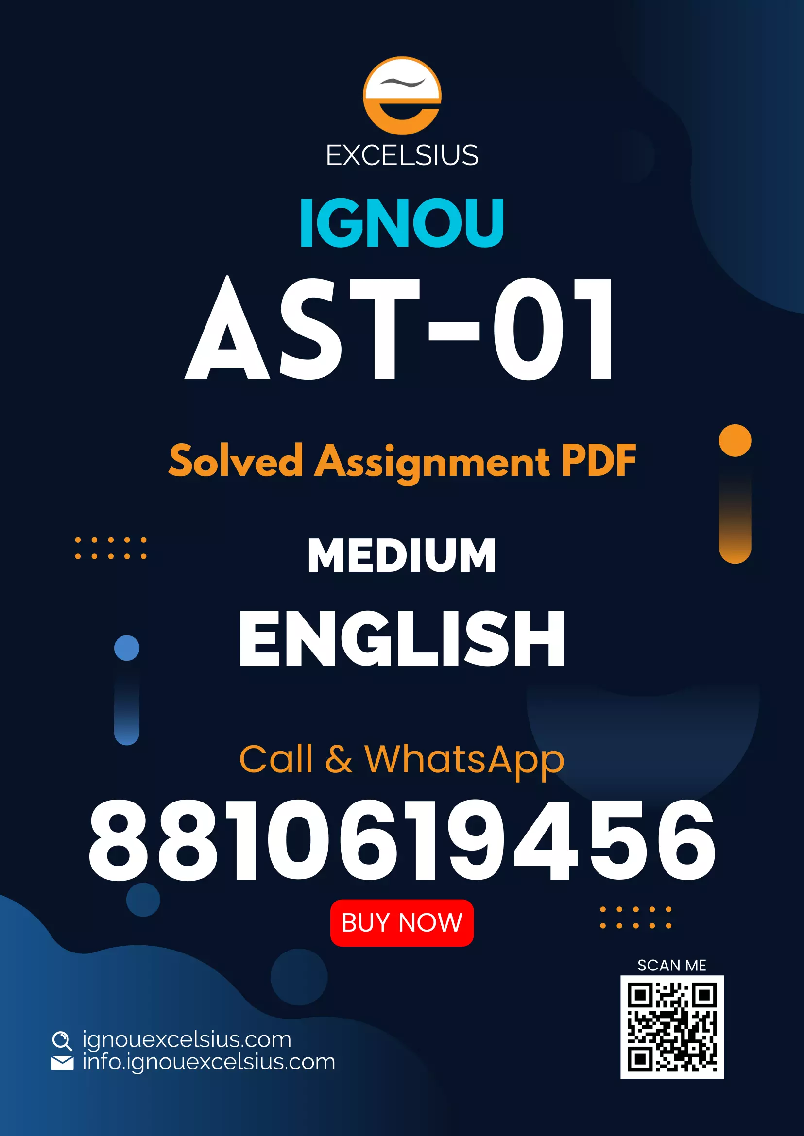 IGNOU AST-01 - Statistical techniques, Latest Solved Assignment-January 2024 - December 2024