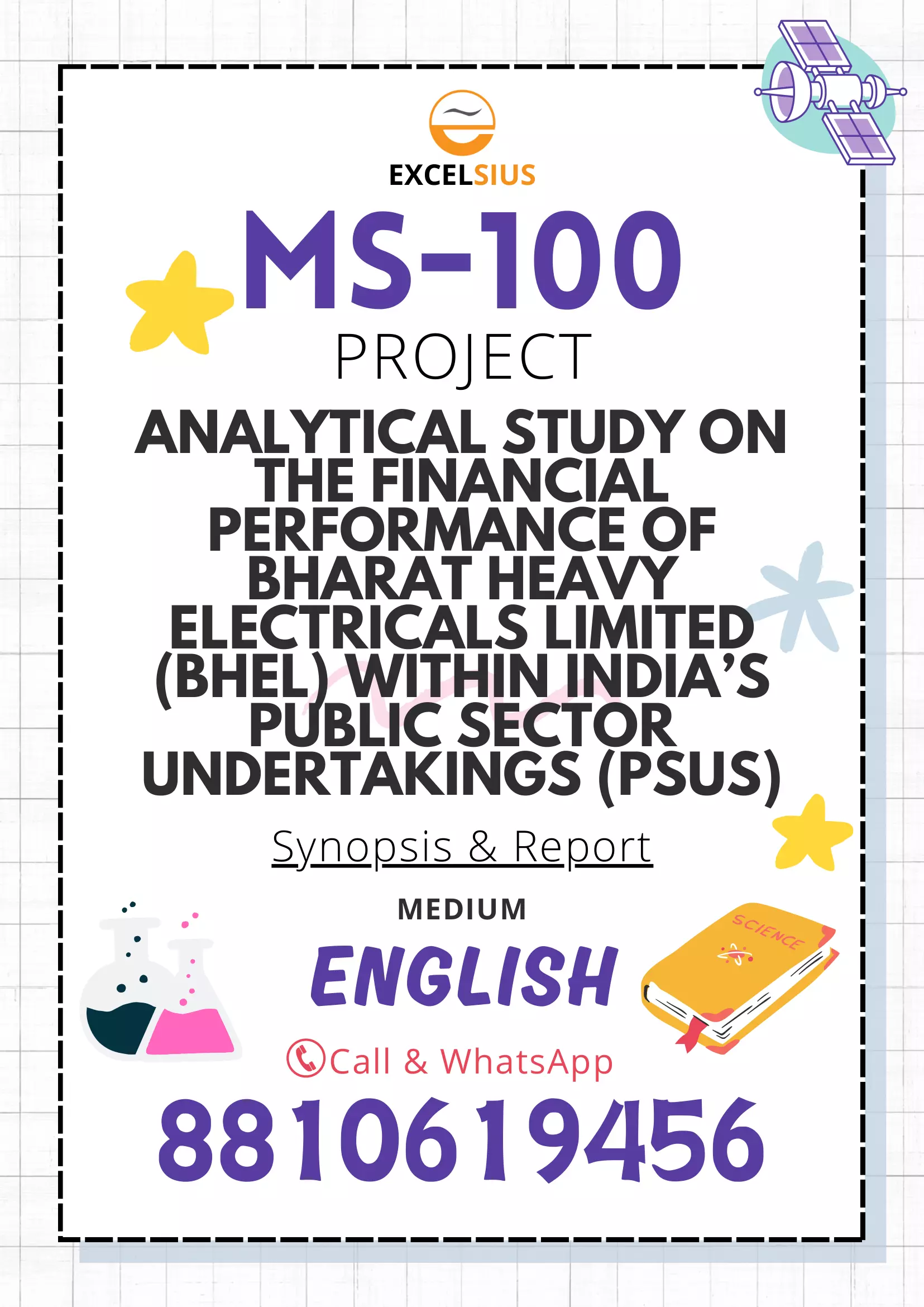 IGNOU MS-100 (Project) (BHEL) - Analytical Study on the Financial Performance of Bharat Heavy Electricals Limited (BHEL) within India’s Public Sector Undertakings (PSUs)-