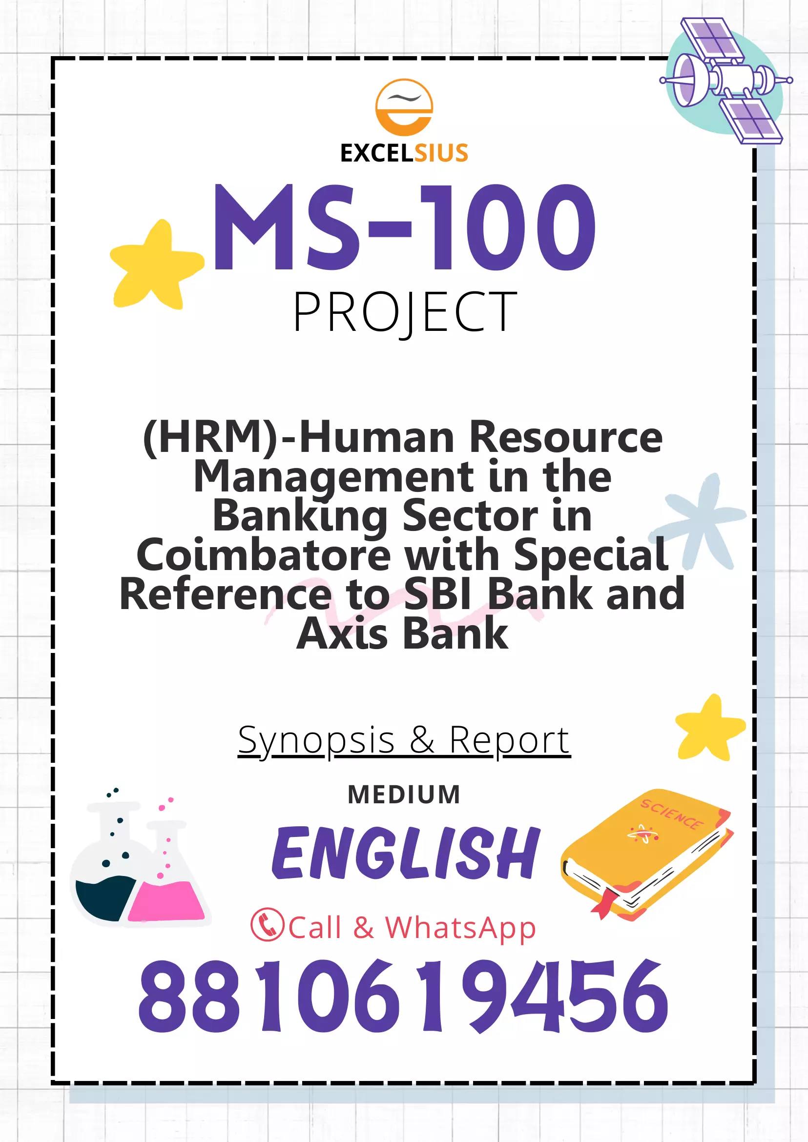 IGNOU MS-100 (Project) (SBI Bank and Axis Bank) - Human Resource Management in the Banking Sector in Coimbatore with Special Reference to SBI Bank and Axis Bank-