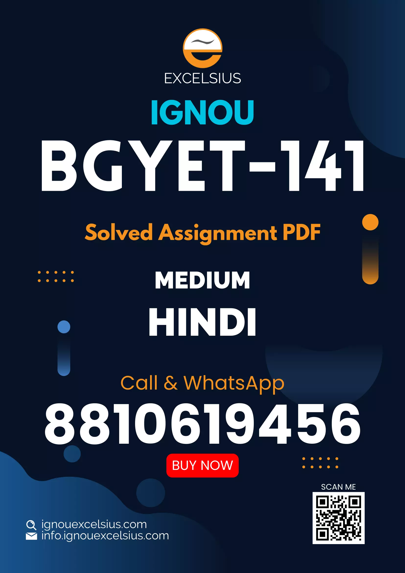 IGNOU BGYET-141 - Ore Geology and Industrial Minerals, Latest Solved Assignment-January 2023 - December 2023