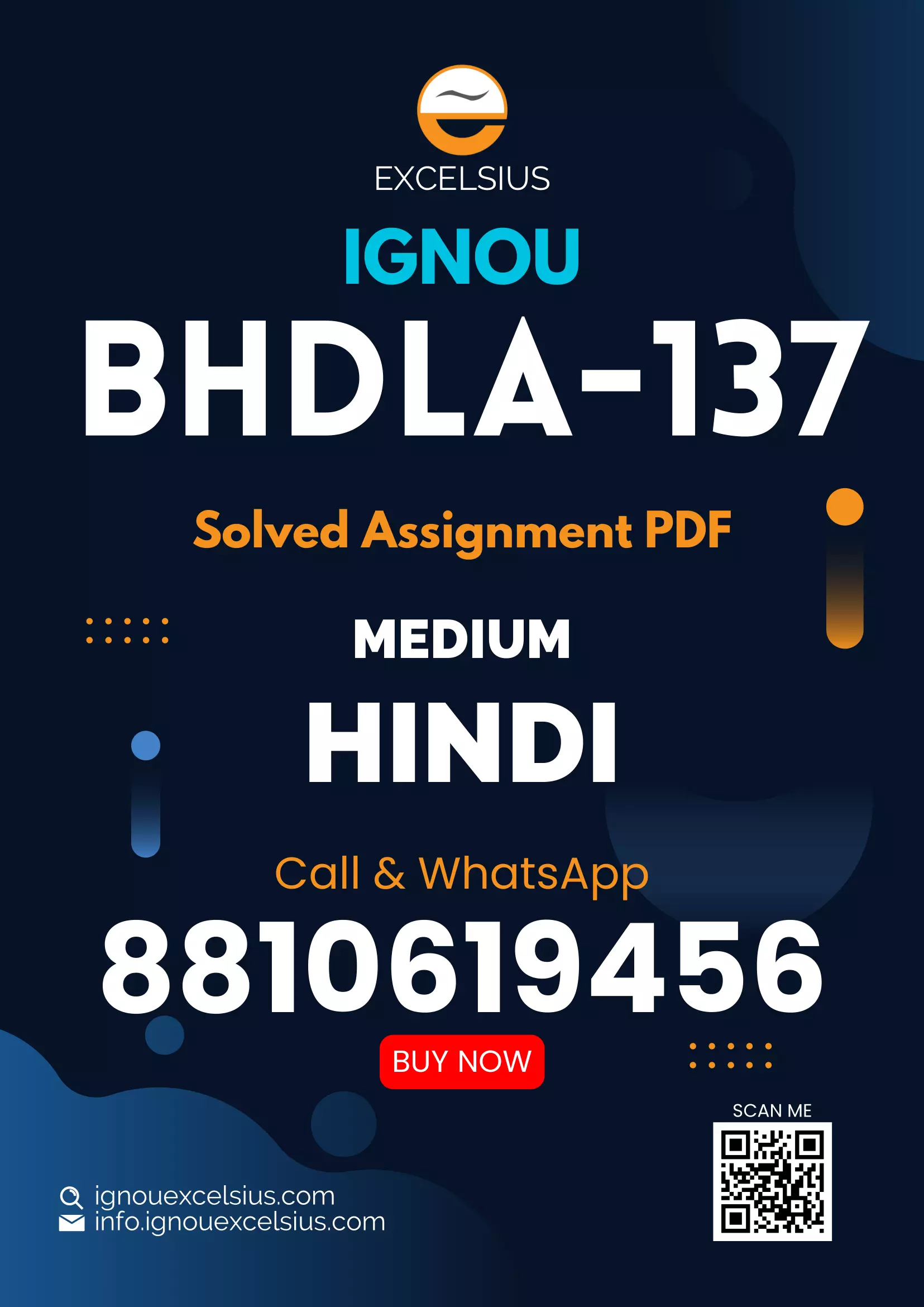 IGNOU BHDLA-137 - Hindi Bhasha: Sampreshan Kaushal Latest Solved Assignment-July 2023 – January 2024