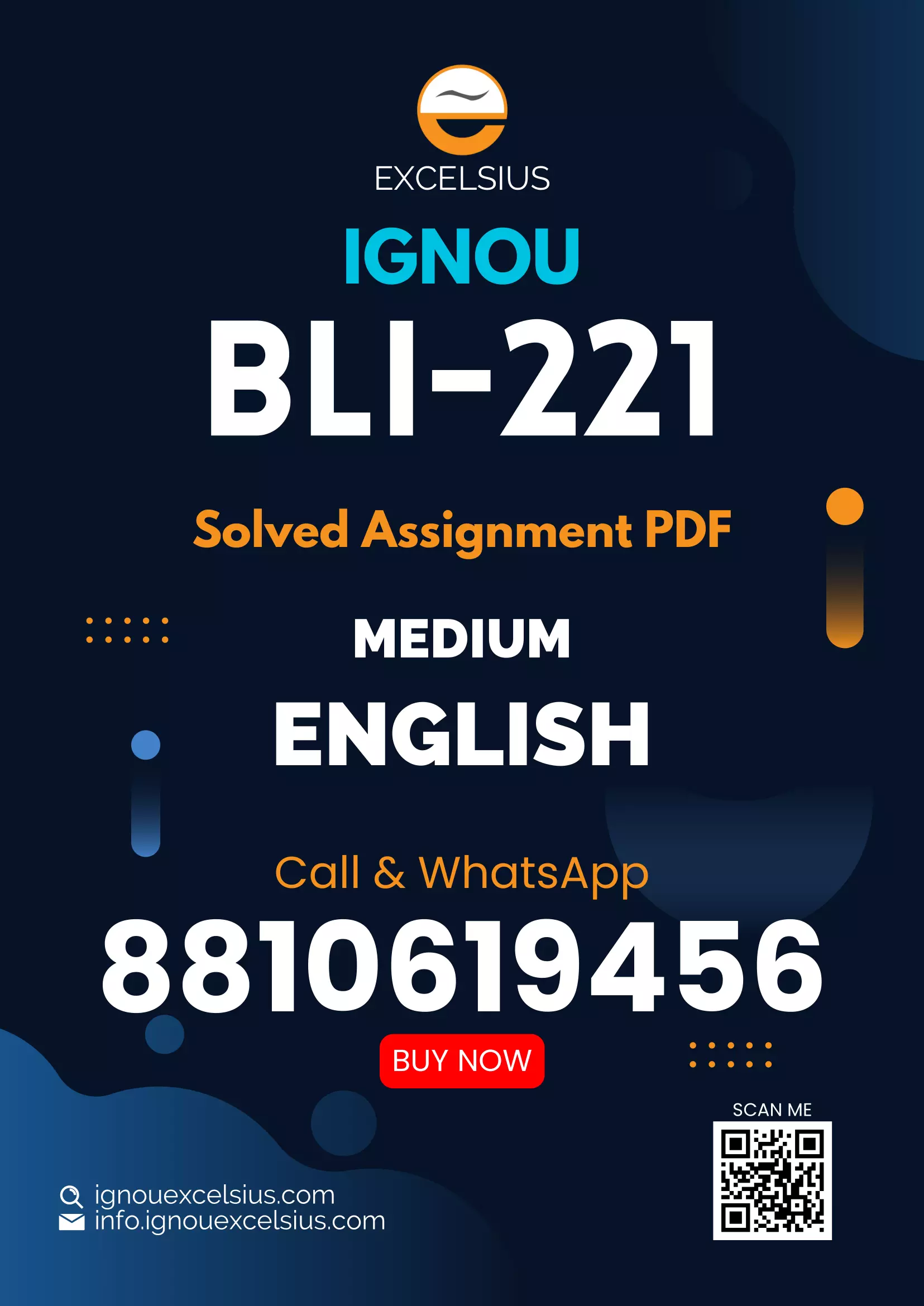 IGNOU BLI-221 - Library, Information and Society, Latest Solved Assignment-July 2023 - January 2024
