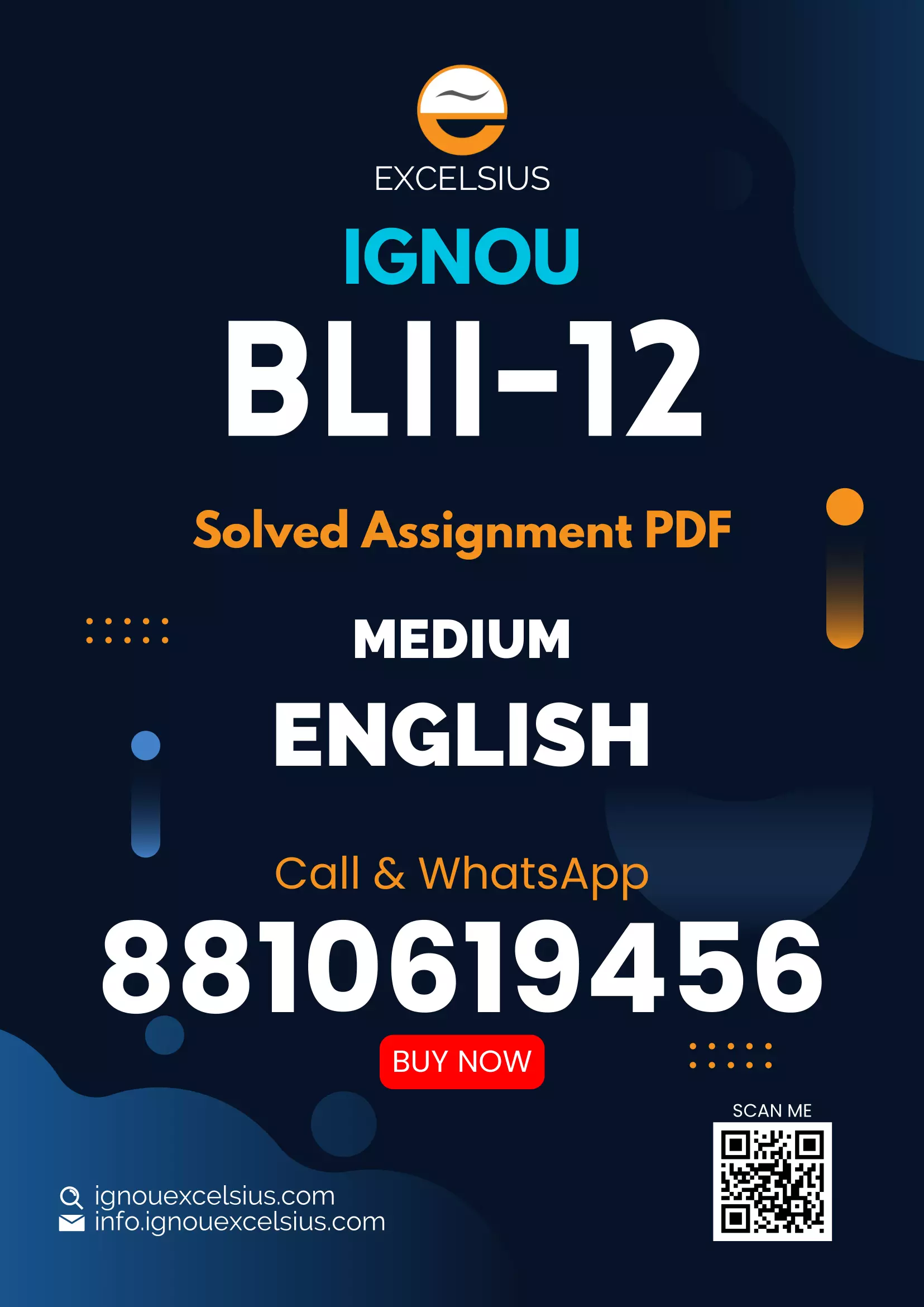 IGNOU BLII-12 - Document Processing and Organisation, Latest Solved Assignment-January 2023 - July 2023