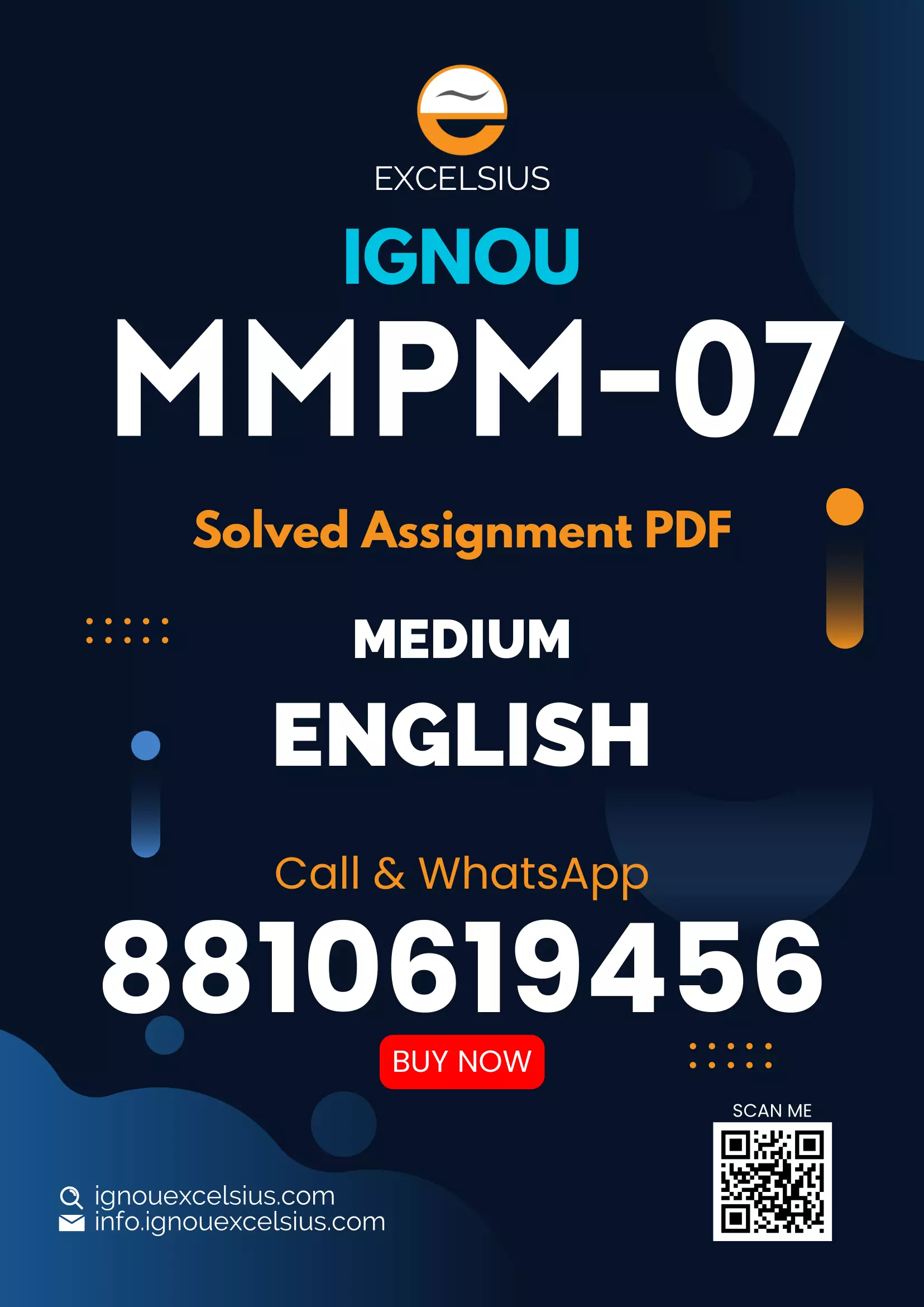 IGNOU MMPM-07 - Integrated Marketing communication Latest Solved Assignment-January 2024 - July 2024