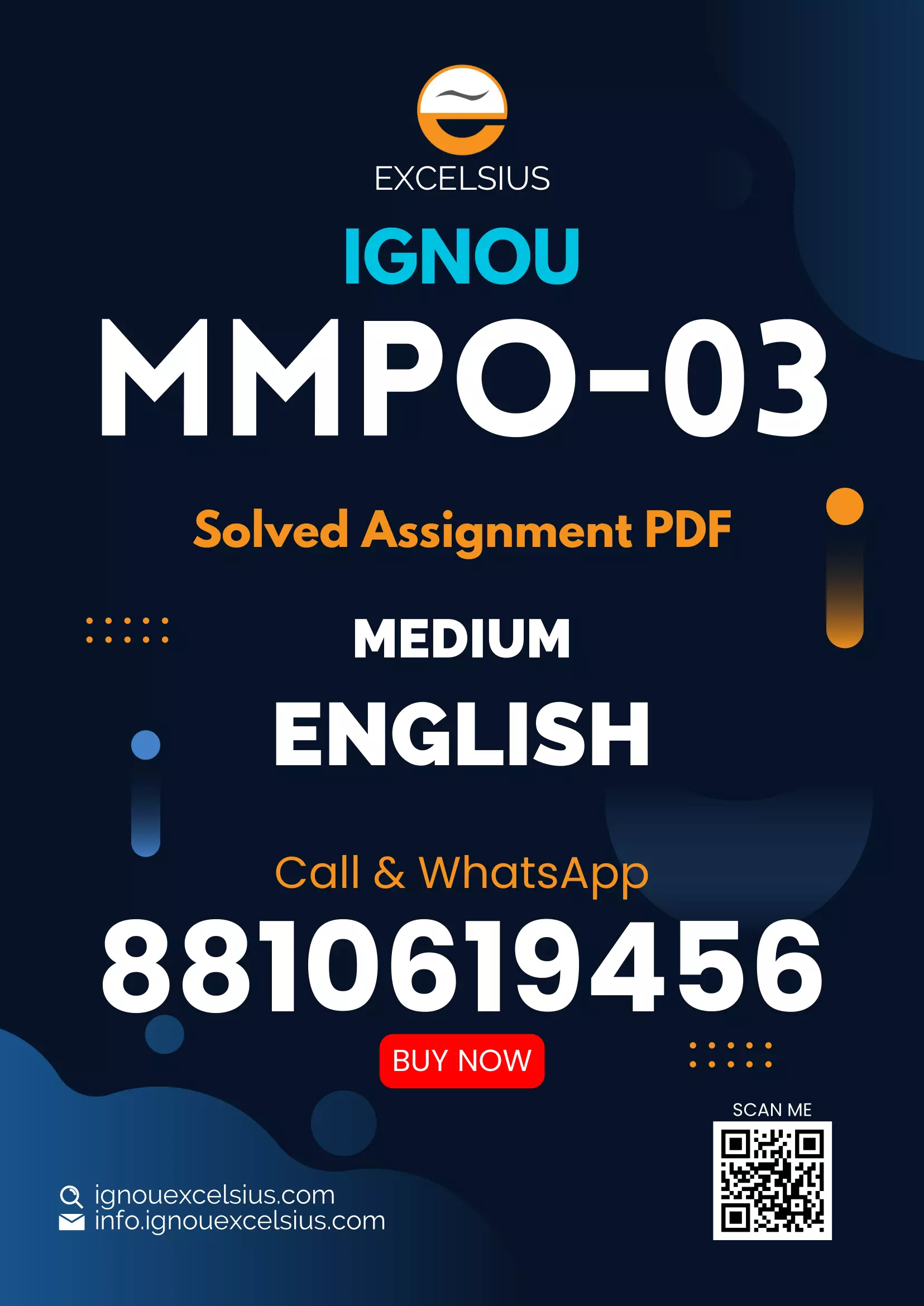 IGNOU MMPO-03 - Operations Management Latest Solved Assignment-January 2024 - July 2024