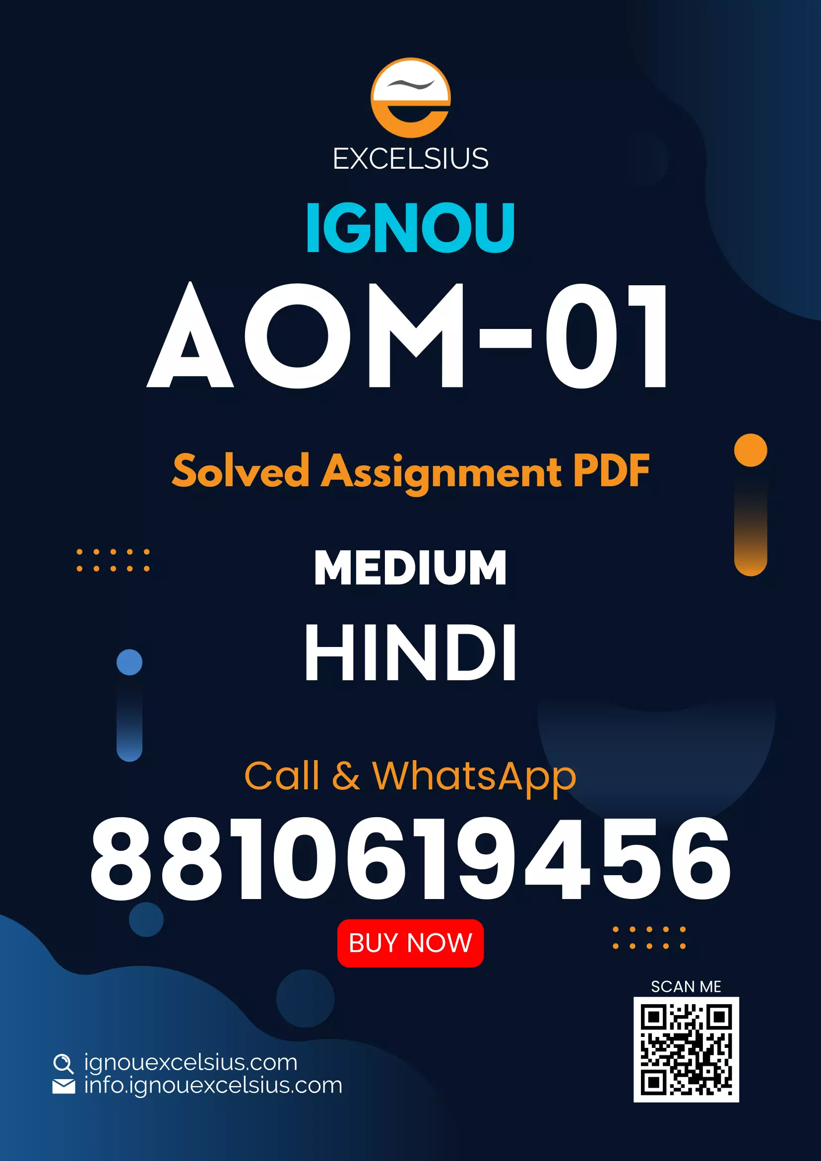 IGNOU AOM-01 - Office Organization and Management, Latest Solved Assignment-July 2023 - January 2024