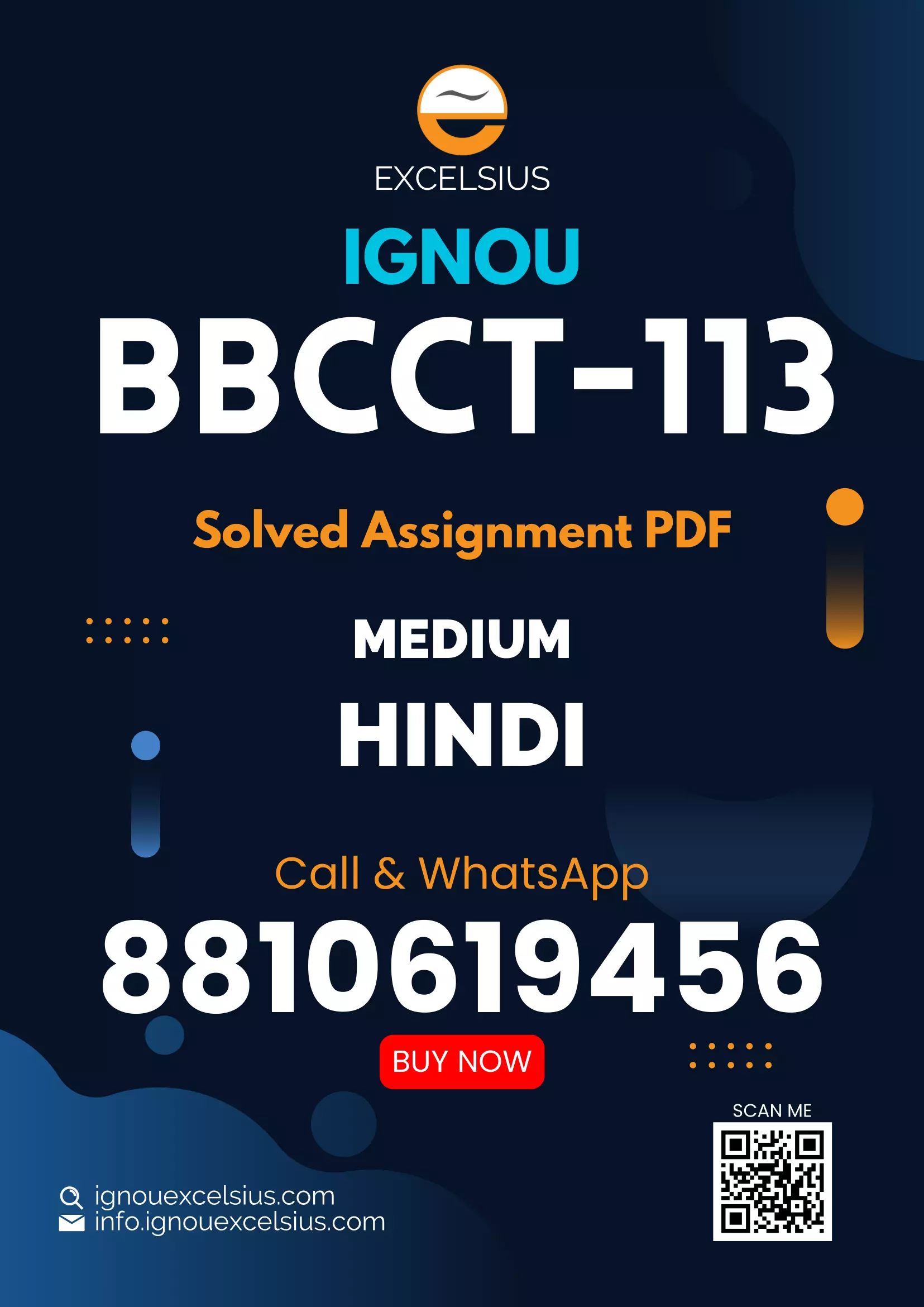 IGNOU BBCCT-113 - Metabolism of Amino Acids and Nucleotides, Latest Solved Assignment-January 2023 - December 2023