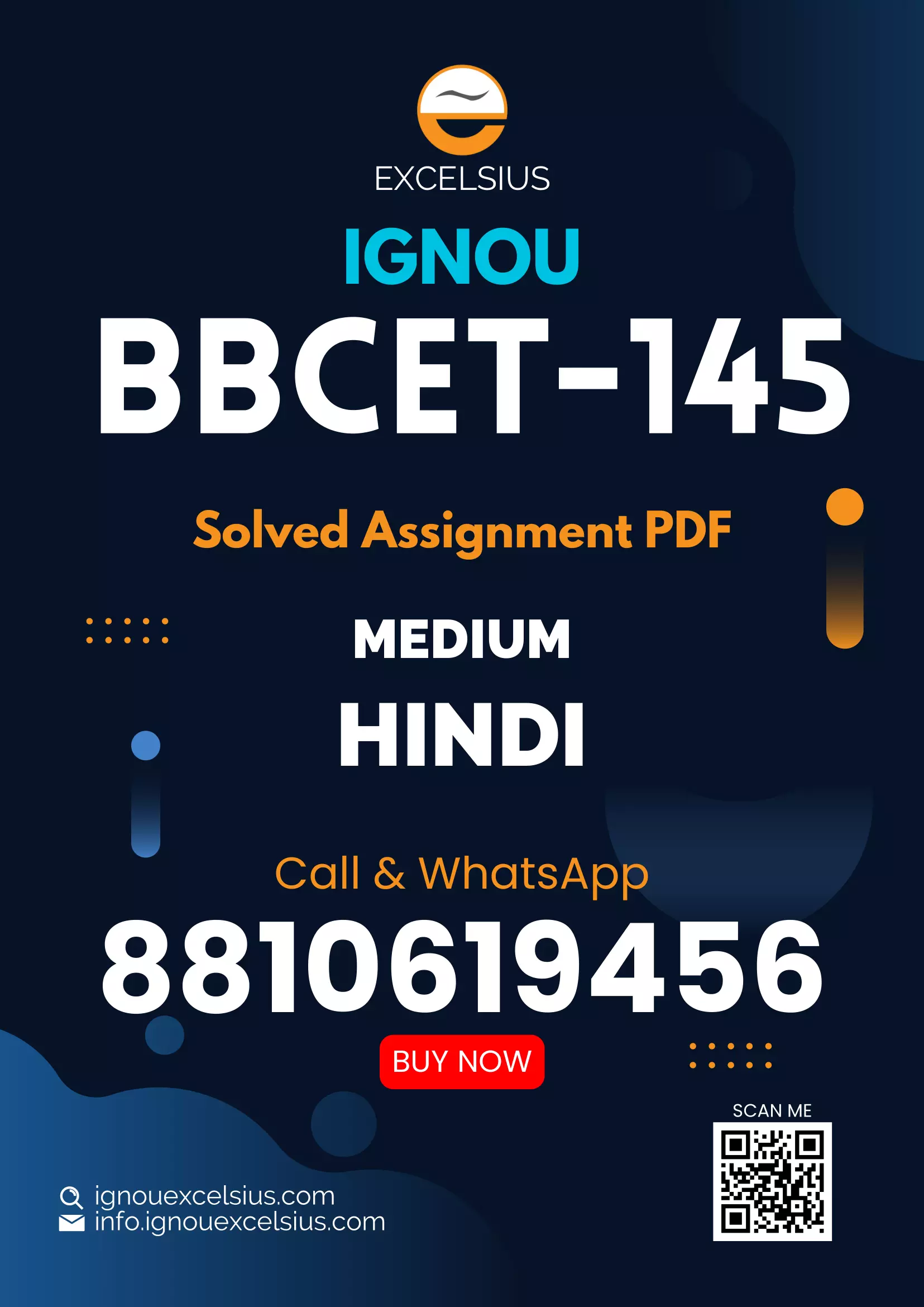 IGNOU BBCET-145 - Molecular basis of non-infectious human diseases Latest Solved Assignment-January 2023 - December 2023