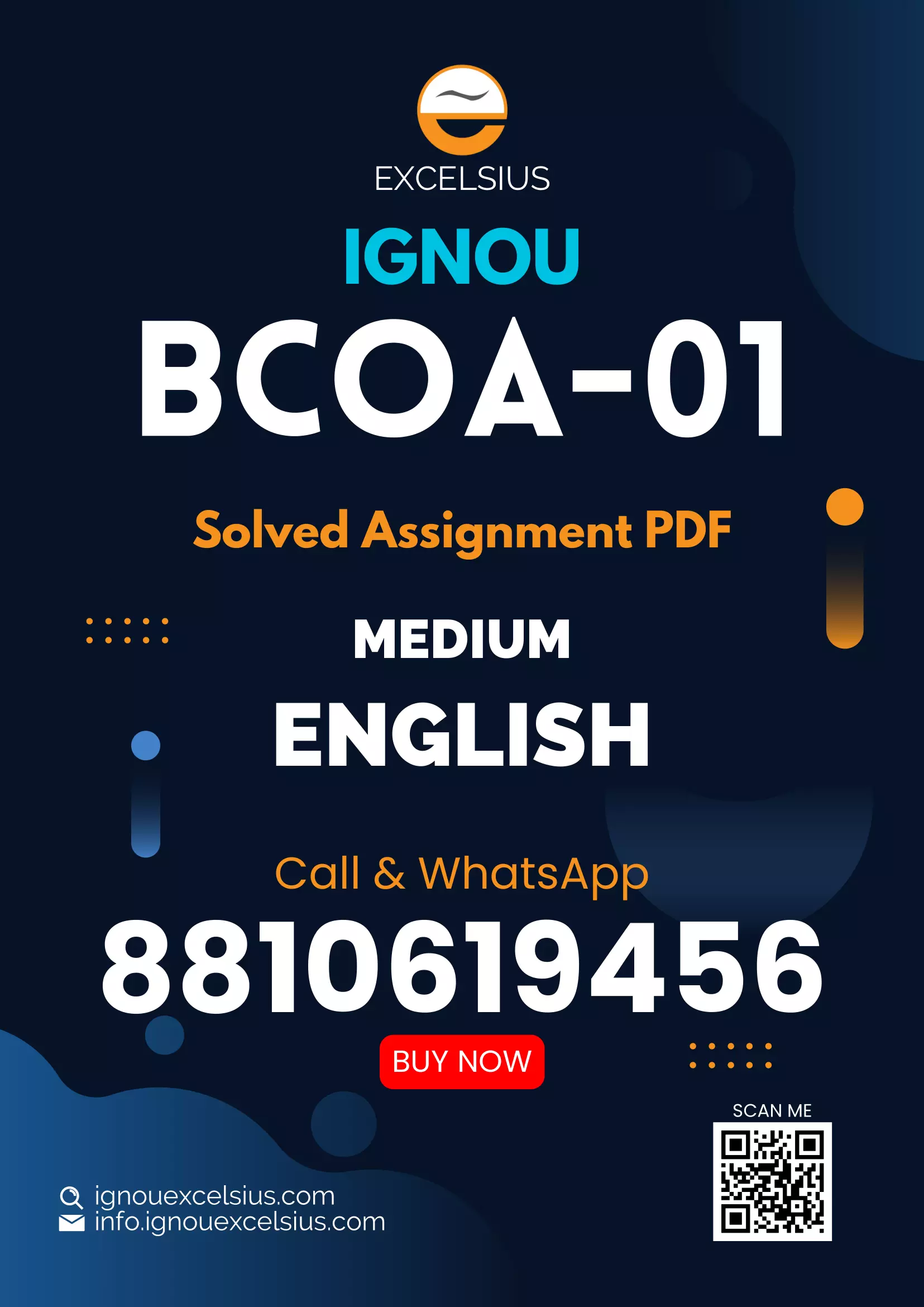 IGNOU BCOA-01 - Business Communication and Entrepreneurship, Latest Solved Assignment-July 2022 – January 2023