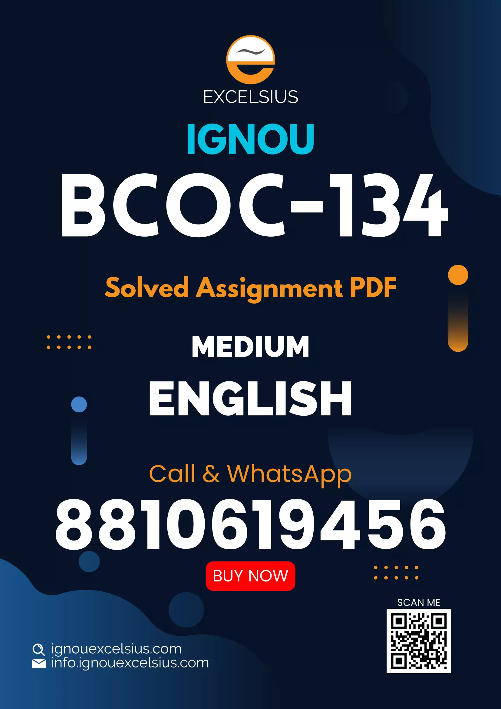IGNOU BCOC-134 - Business Mathematics and Statistics, Latest Solved Assignment-January 2023 - December 2023