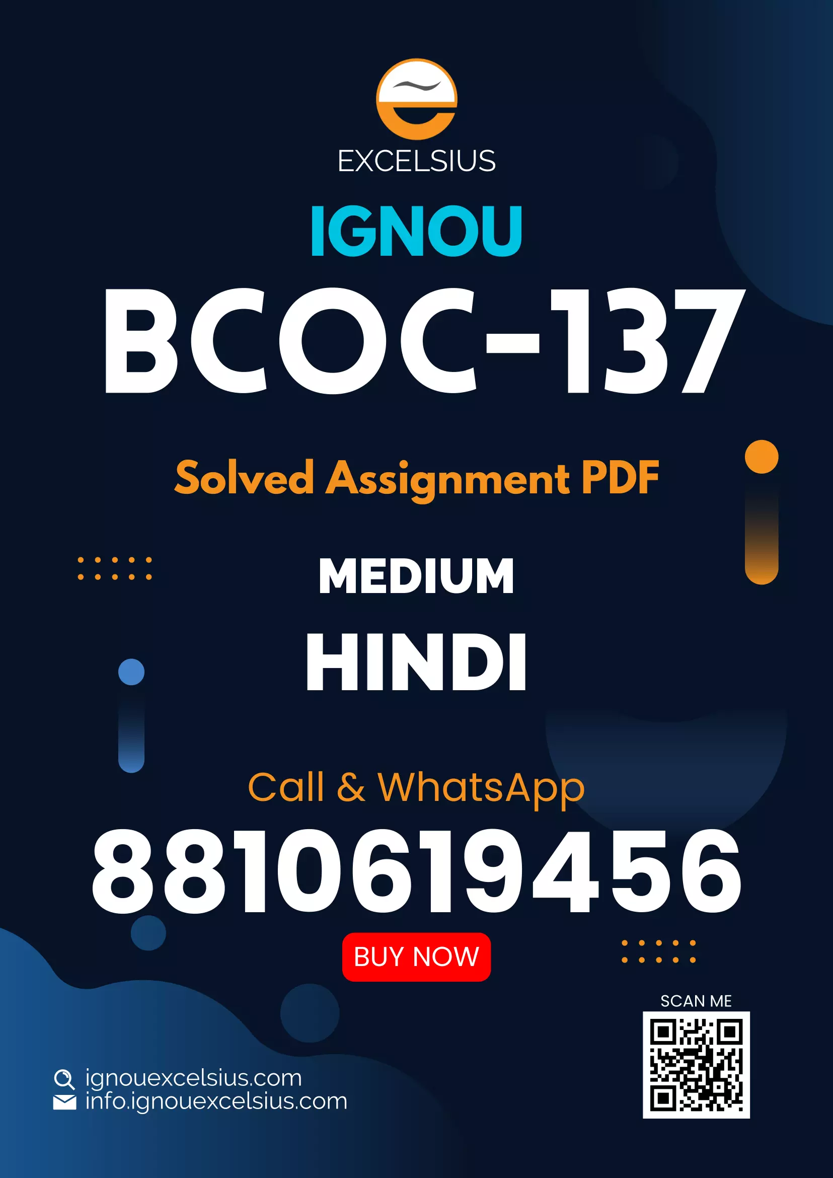 IGNOU BCOC-137 - Corporate Accounting, Latest Solved Assignment-January 2023 - December 2023