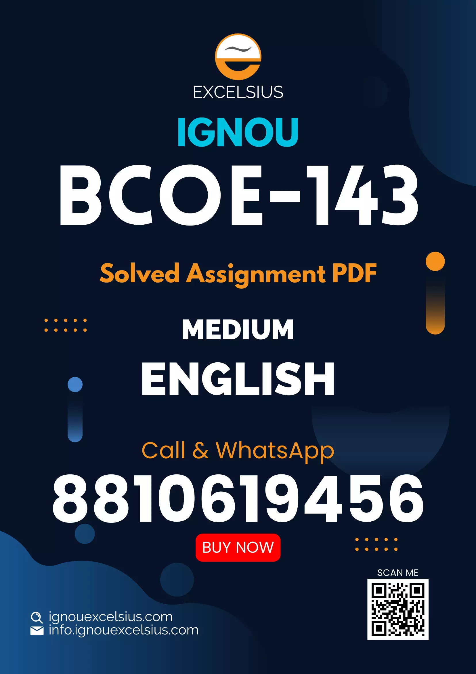 IGNOU BCOE-143 - Fundamentals of Financial Management, Latest Solved Assignment-July 2022 – January 2023