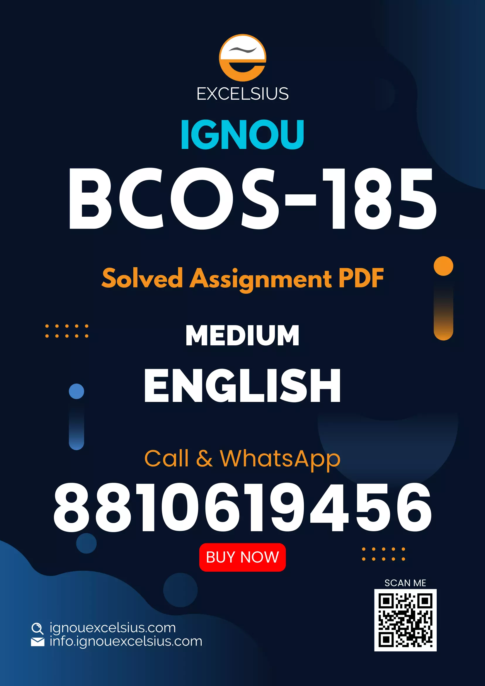 IGNOU BCOS-185 - Entrepreneurship, Latest Solved Assignment-July 2022 – January 2023