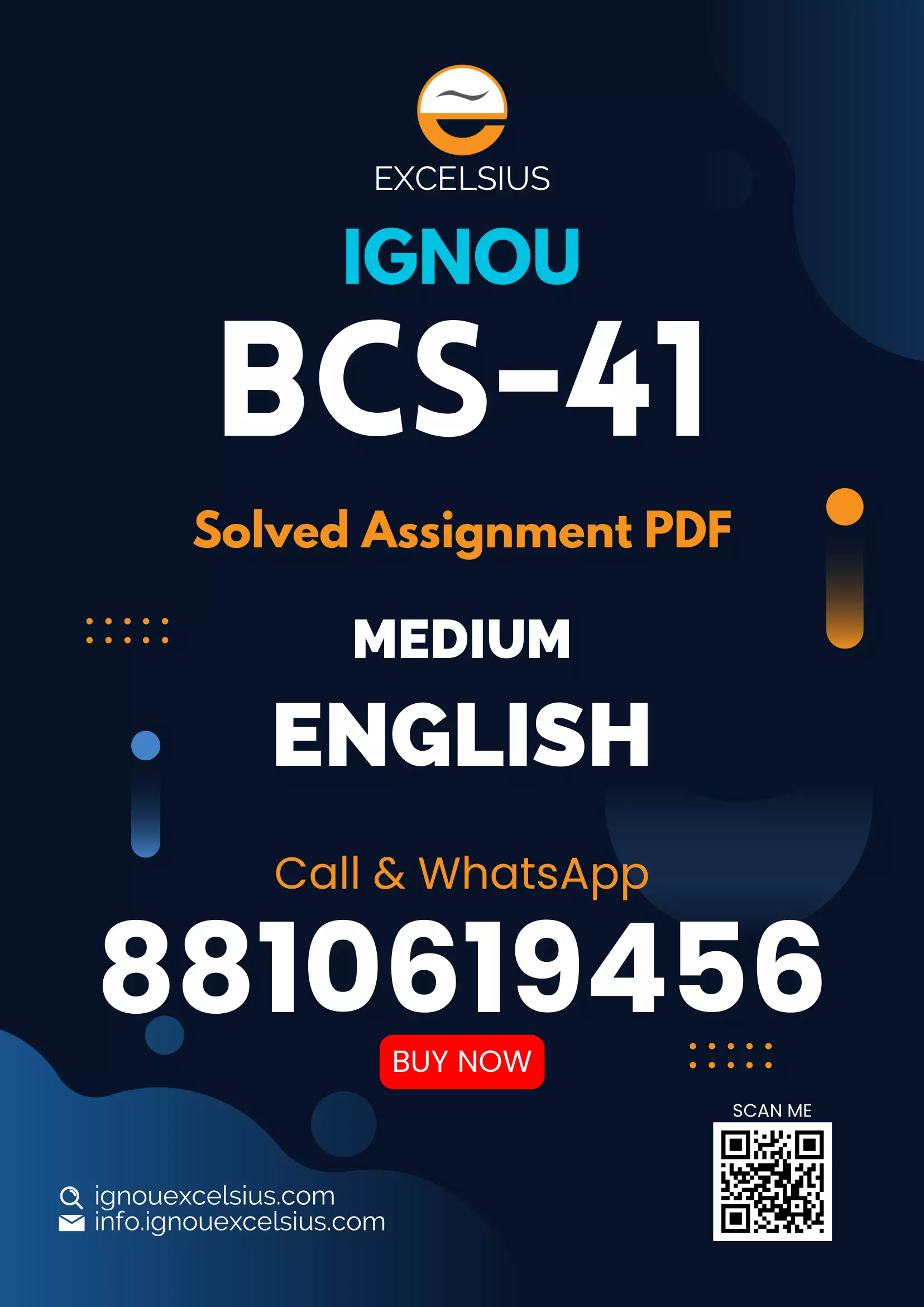 IGNOU BCS-41 - Fundamentals of Computer Networks, Latest Solved Assignment-July 2023 - January 2024