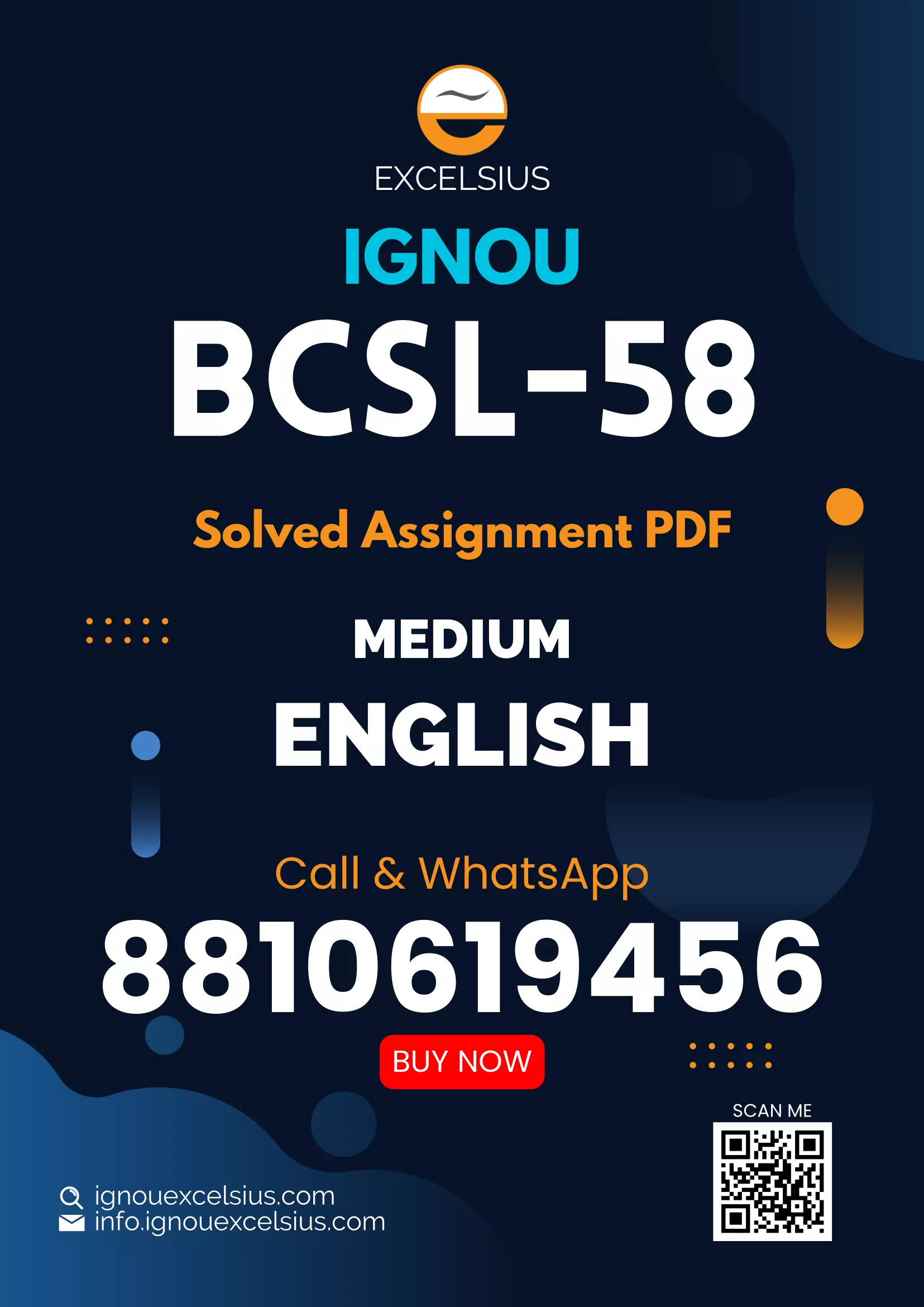 IGNOU BCSL-58 - Web Programming Lab Computer Oriented Numerical Techniques Lab, Latest Solved Assignment-July 2023 - January 2024