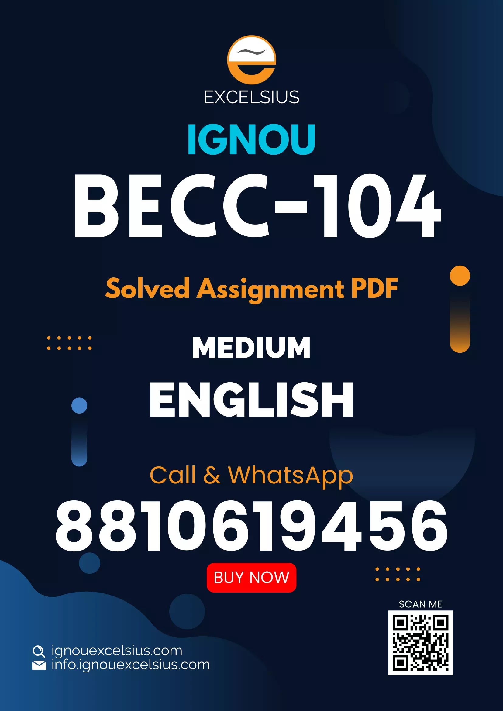 IGNOU BECC-104 - Mathematical Methods for Economics-II, Latest Solved Assignment-July 2022 – January 2023