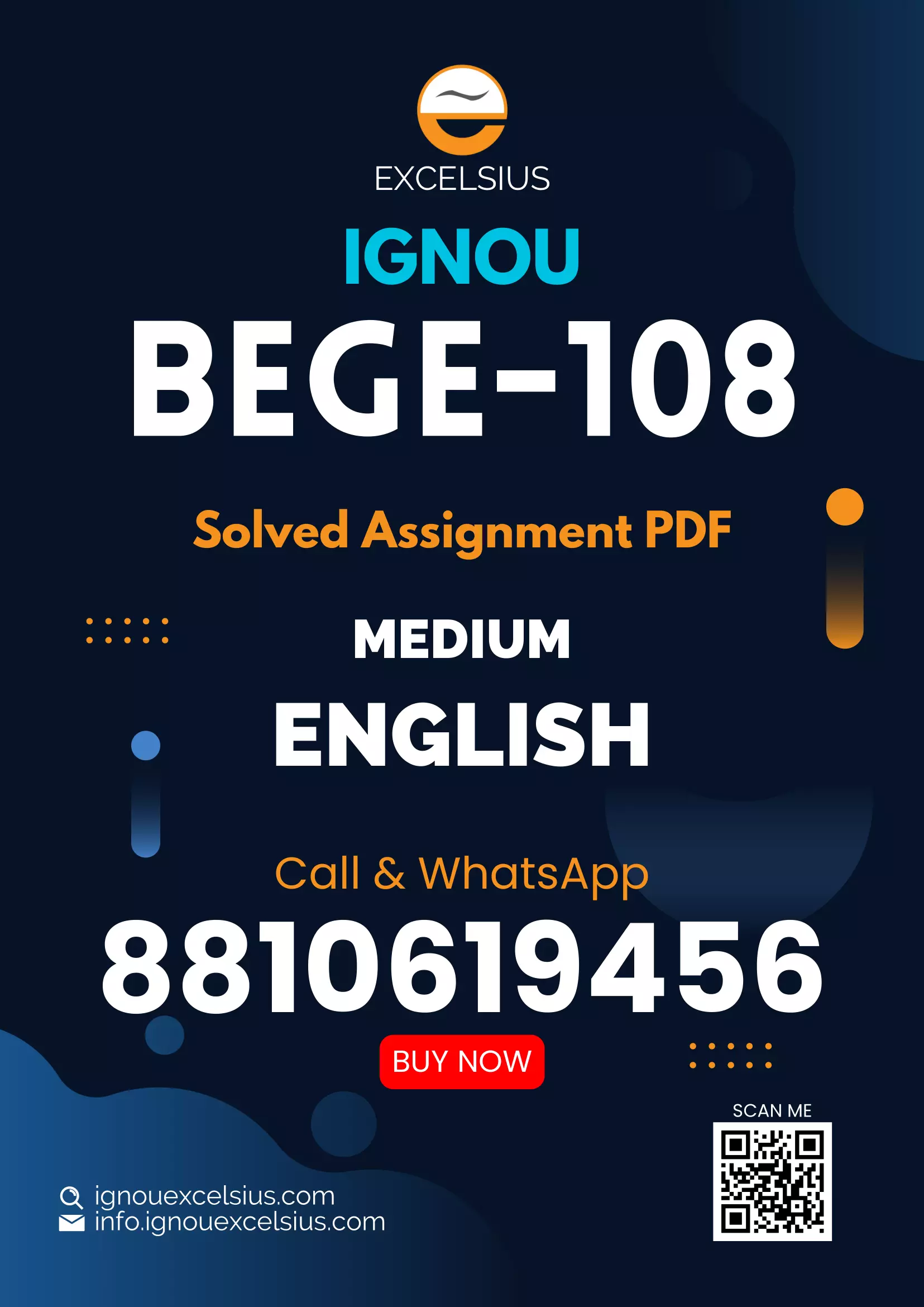 IGNOU BEGE-108 - Reading the Novel Latest Solved Assignment-July 2023 – January 2024