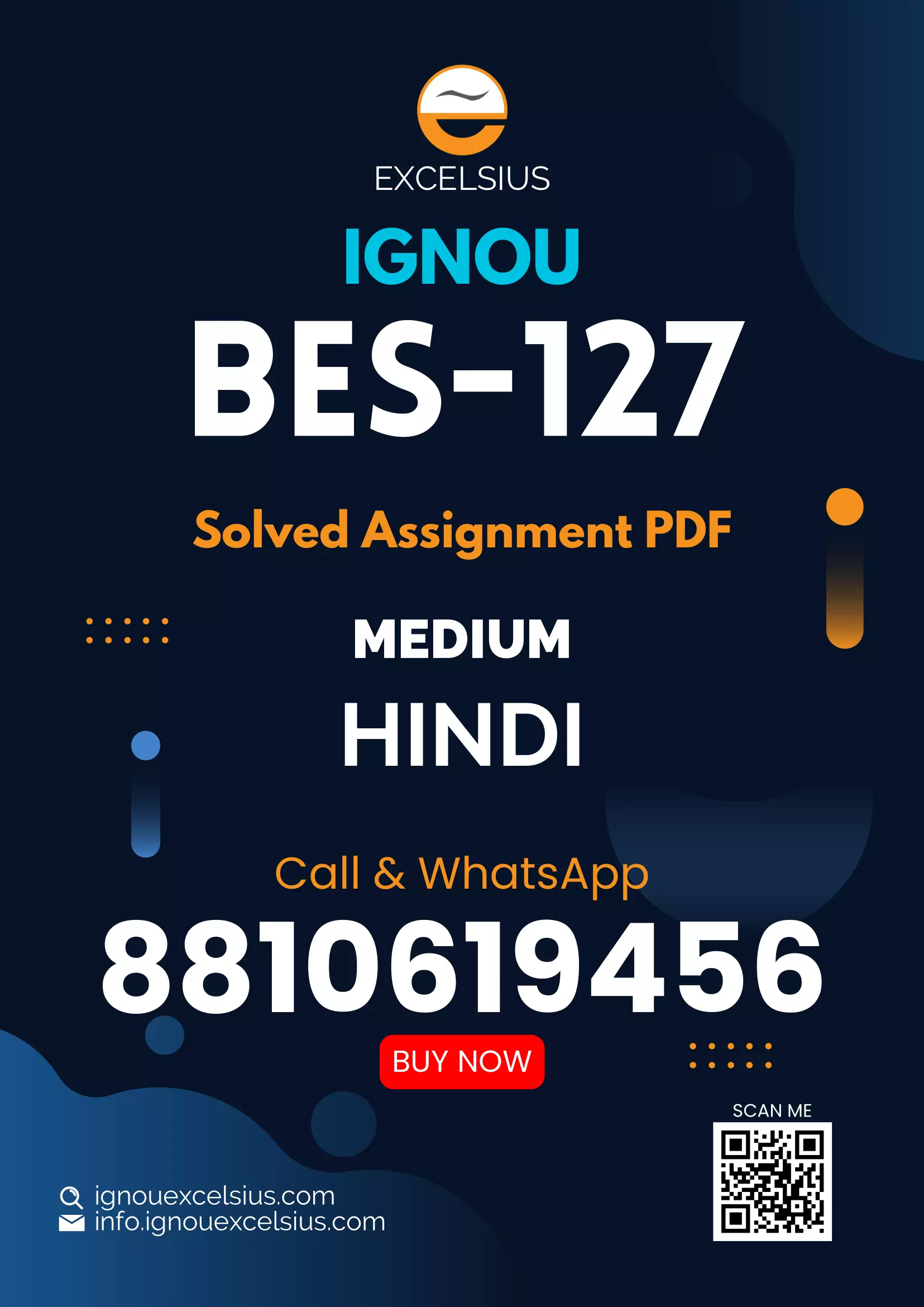 IGNOU BES-127 - Assessment for Learning, Latest Solved Assignment-January 2022