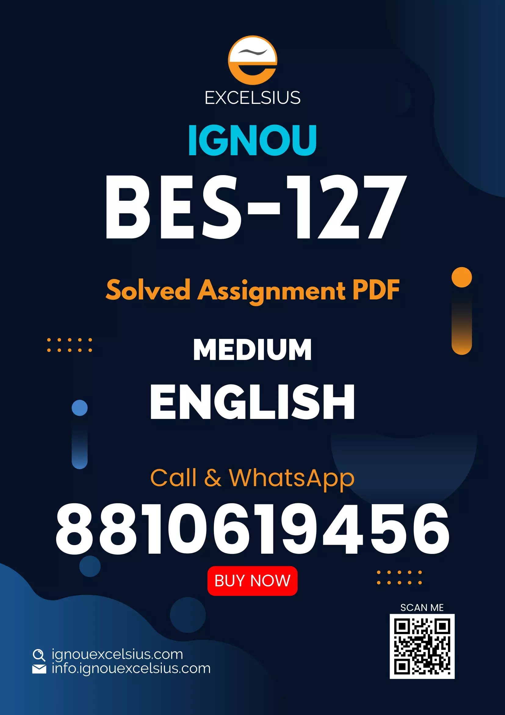 IGNOU BES-127 - Assessment for Learning, Latest Solved Assignment-January 2022