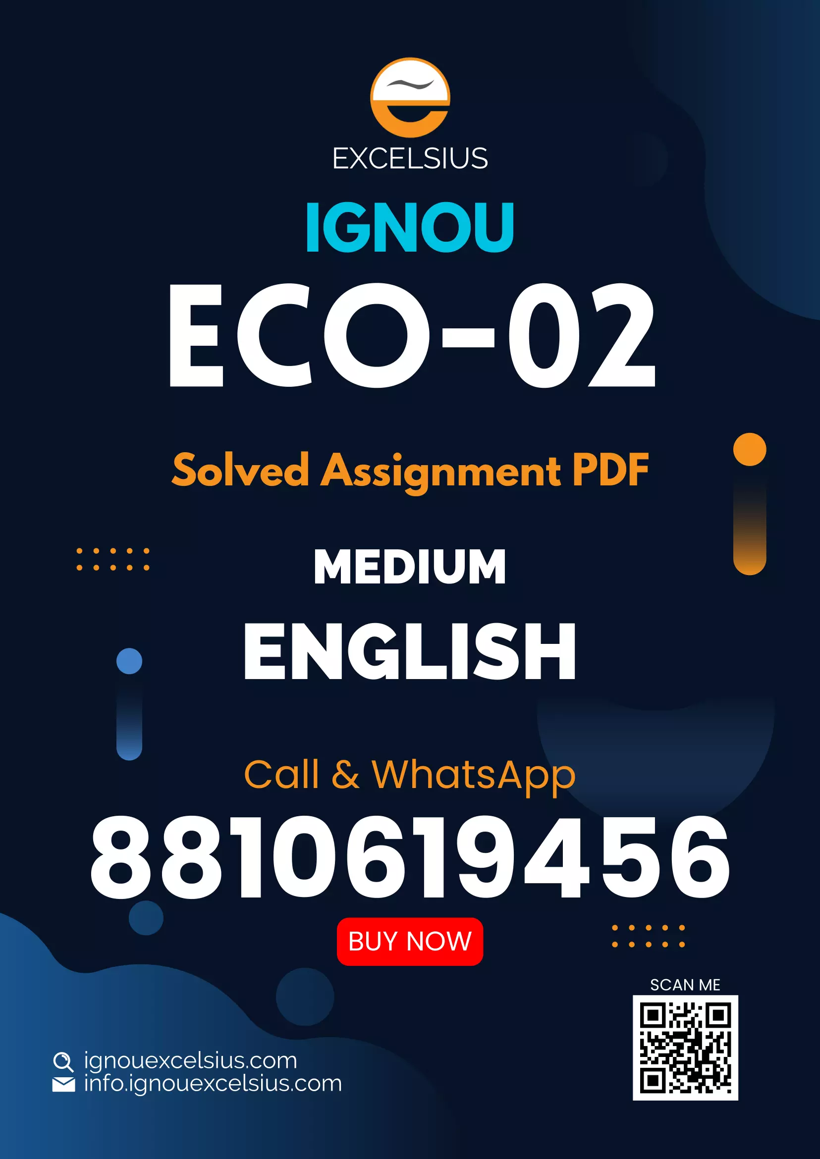 IGNOU ECO-02 - Accountancy-I, Latest Solved Assignment-July 2023 - January 2024