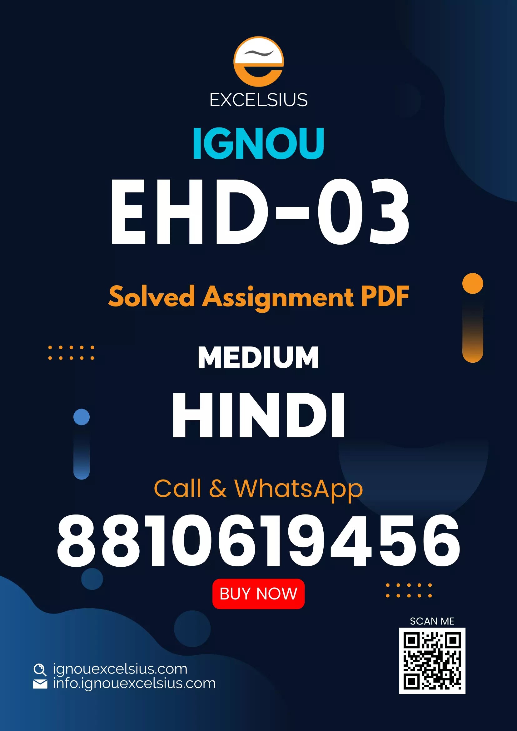 IGNOU EHD-03 - Hindi Sahitye Ka Itihas Evam Sahitya Pariche Latest Solved Assignment-July 2023 – January 2024