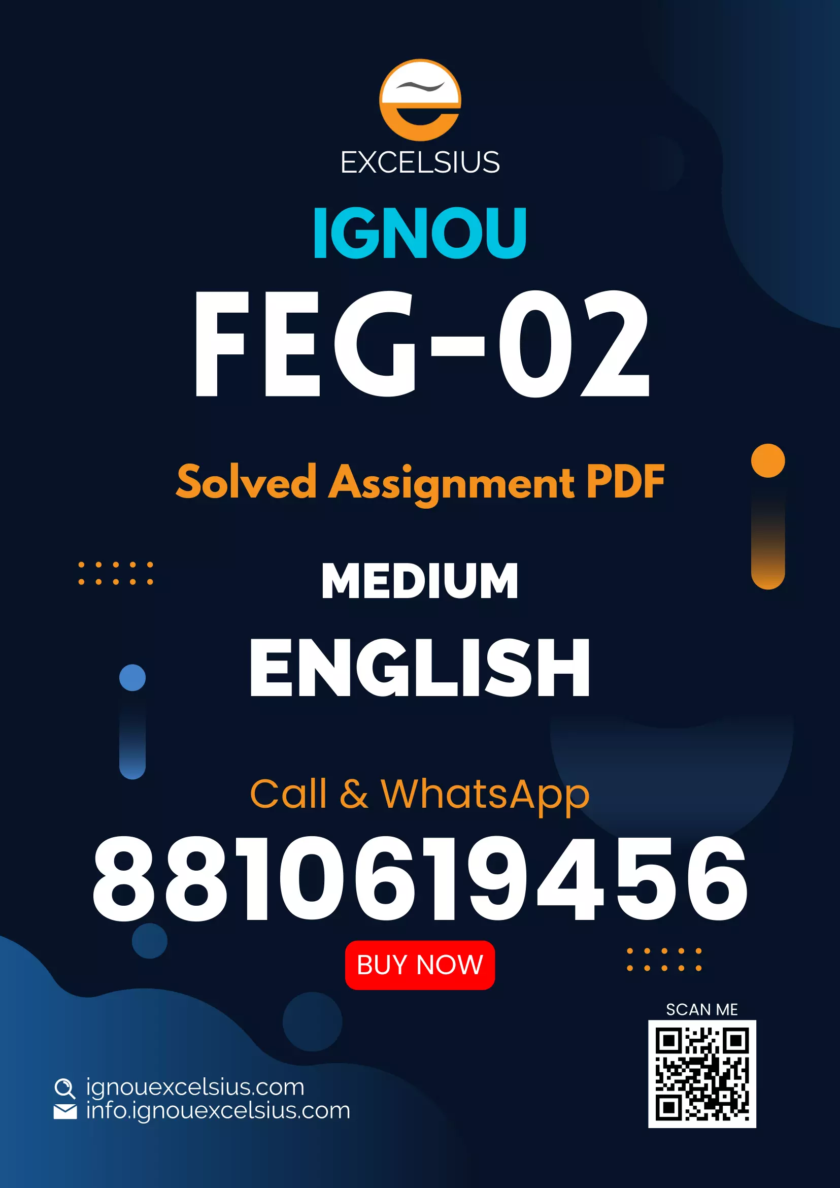 IGNOU FEG-02 - Foundation Course in English-II Latest Solved Assignment-July 2023 - January 2024